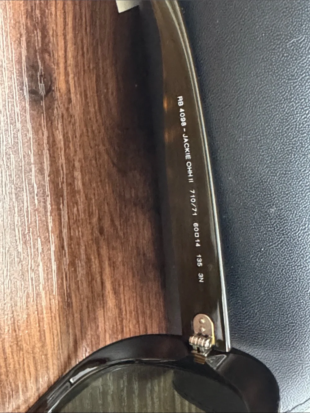 Ray-Ban Tortoise Oversized Black Lens Sunglasses Jackie Ohh II RB4098